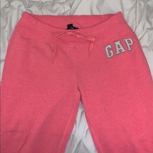 Bright pink GAP joggers